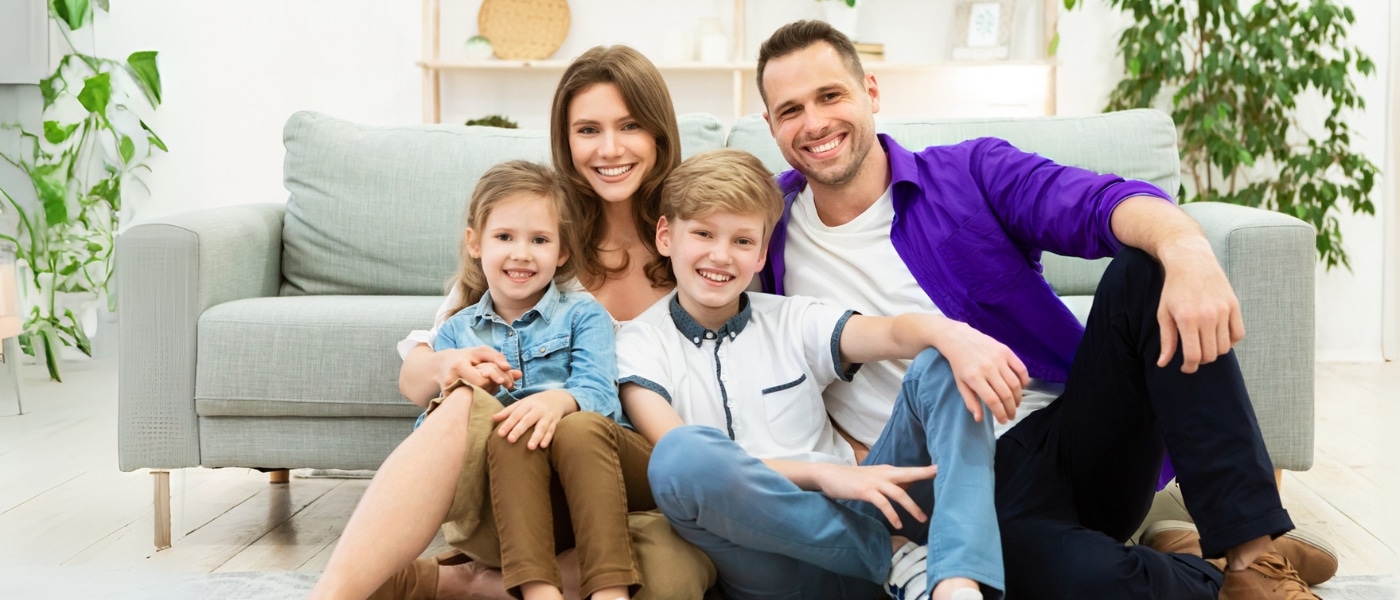 Summit NJ family enjoying their professionally cleaned home